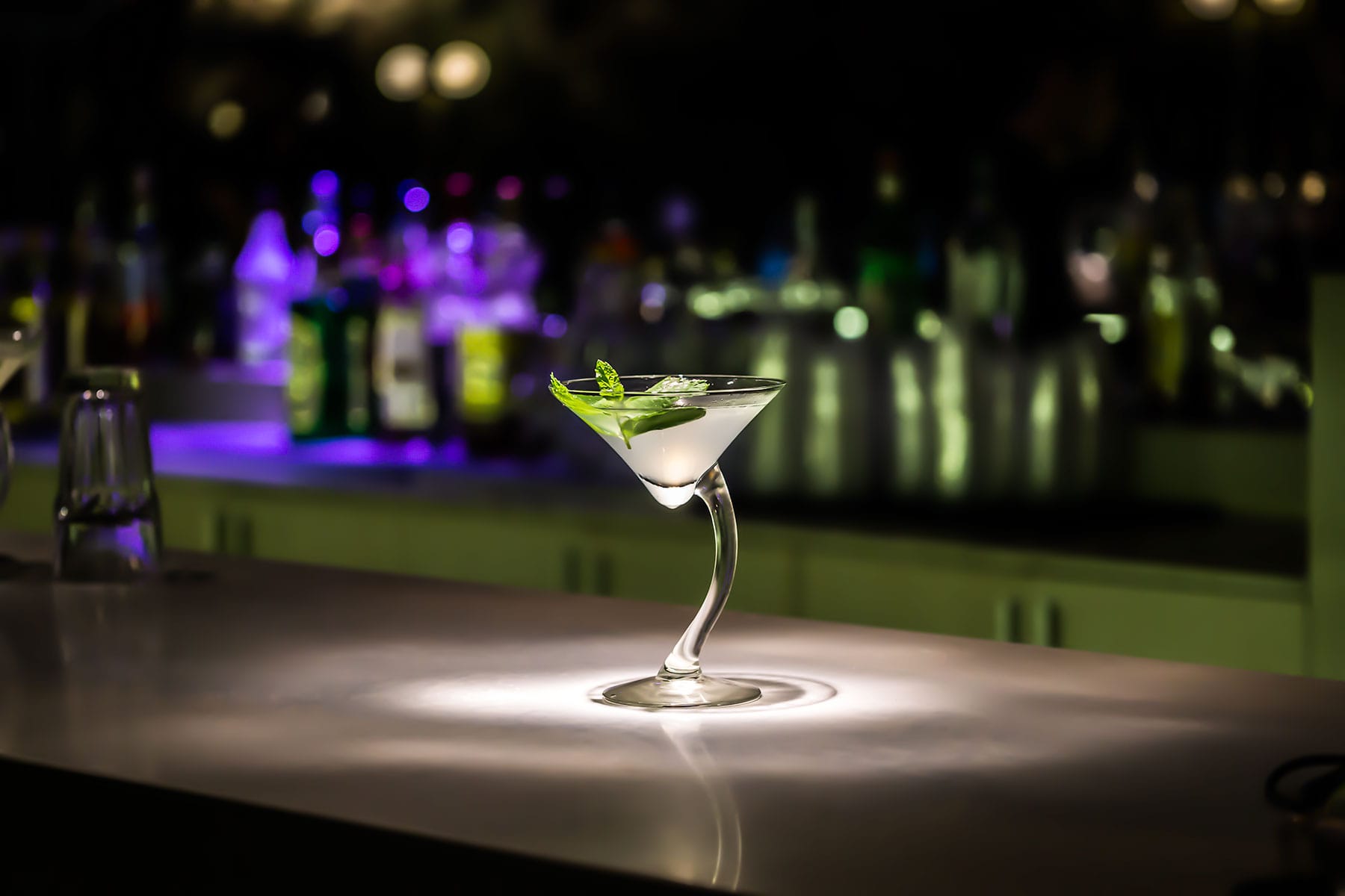 Cocktail at a bar